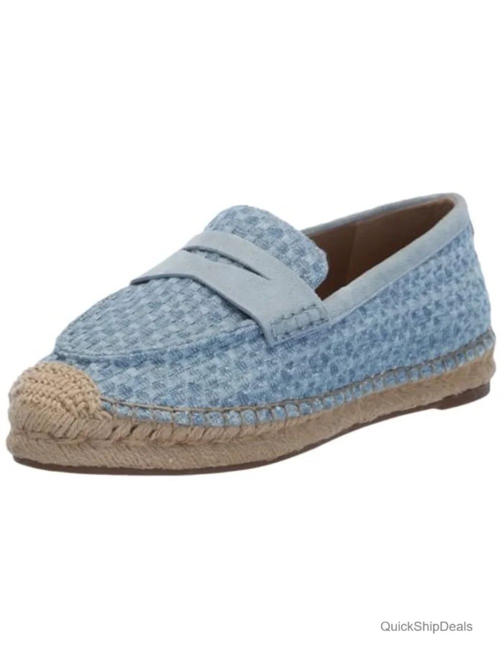Sam Edelman Kai Women's Espadrille Loafers Flats Slip-On Leather Fabric Shoes